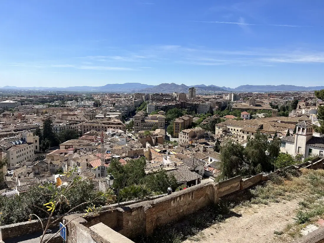 View over Granada from the Mirador de la Lona